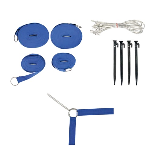 [A000468] [A000468] SET DE LÍNEAS DELIMITADORAS VOLEY PLAYA CON PICAS Y TIRANTES